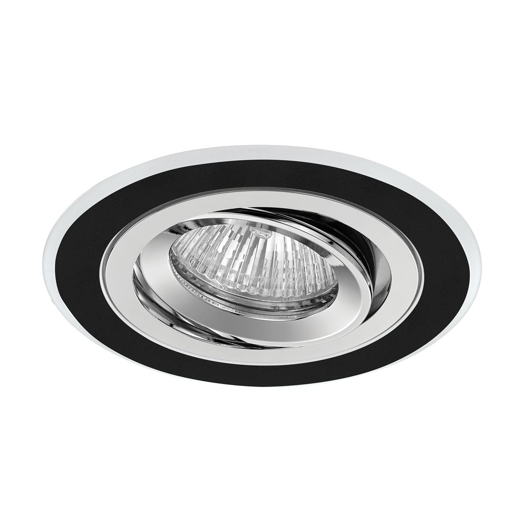 goldX ZE619-BK Siyah-Krom Sıva Altı Kare Spot Kasası
