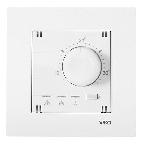 VİKO Karre/Meridian 90961071 Analog Termostat (Isıtma/Soğutma) [Beyaz]