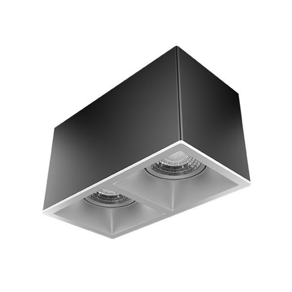 GOYA GY 1862-8 2x8 Watt Siyah-Beyaz Sıva Üstü İkili LED Spot