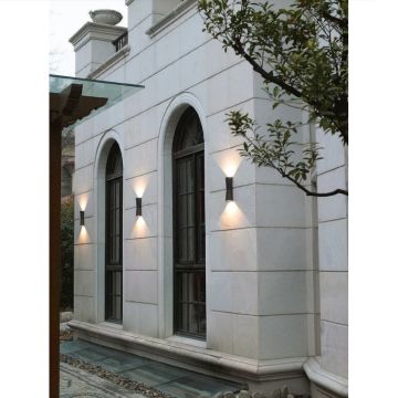 EGGE EG-9225 2x6 Watt Antrasit Çift Yönlü Dış Mekan LED Aplik (CREE LED) - Gün Işığı (3000K)