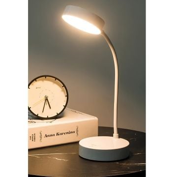 YCL YML 230 3 Watt Dimli ve Dokunmatik, Şarjlı Beyaz Akrobatik LED Masa Lambası - 3 Işık Renkli (Beyaz + Işık Beyaz + Gün Işığı)