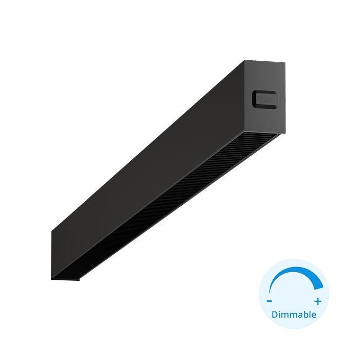 GOYA GY 8055-150 Siyah Kasa 65 Watt 150 cm Kamaşma Önleyicili Sıva Üstü DİMLİ Lineer Armatür