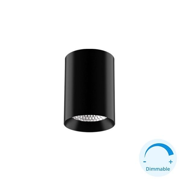 GOYA GY 1852 Siyah/Beyaz Kasa 14 Watt Sıva Üstü DİMLİ Silindir Spot