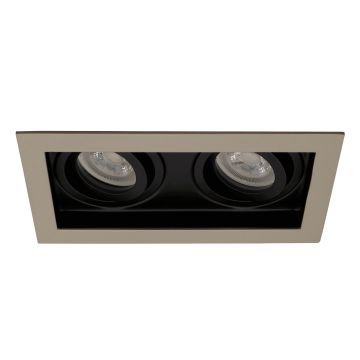 goldX ZE840-SNB Satin Nikel (Boya) İkili Spot Kasası