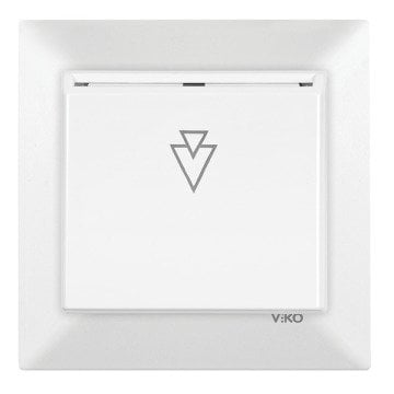 VİKO Karre/Meridian 90967118 Energy Saver (5V ESCR - Mekanik Anahtarlı) [Beyaz]
