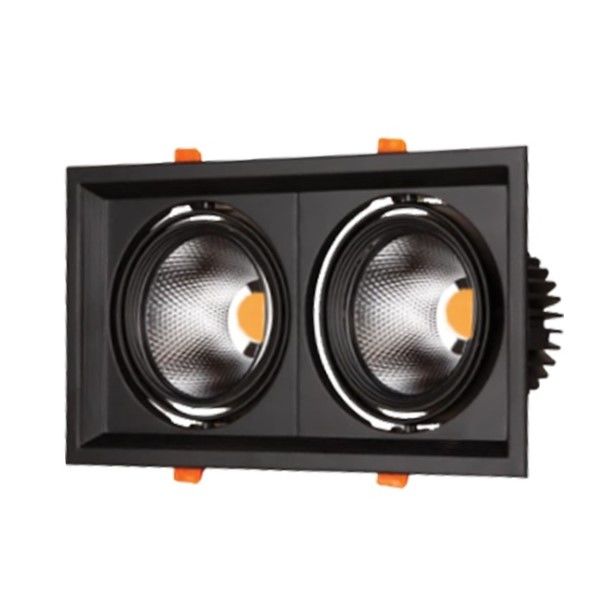 MOLLED MOL2082Y 2x20 Watt Siyah Kasa LED Mağaza Spotu (SAMSUNG/OSRAM LED & EAGLERISE/PHILIPS/LIFUD Driver)