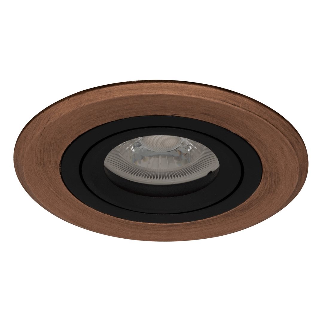 goldX ZE807-BE Bakır Eskitme Sıva Altı Yuvarlak Spot Kasası