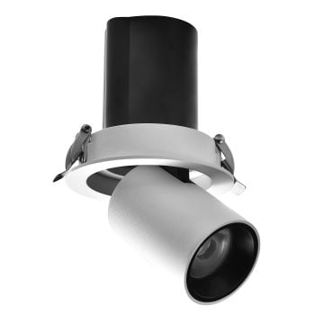 MOLLED MOL5014 30 Watt Beyaz/Siyah Kasa Hareketli LED Mağaza Spotu (SAMSUNG/OSRAM LED & EAGLERISE/PHILIPS/LIFUD Driver)