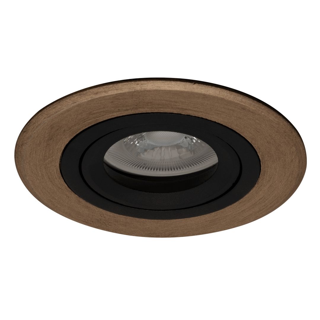 goldX ZE807-BRE Bronz Eskitme Sıva Altı Yuvarlak Spot Kasası