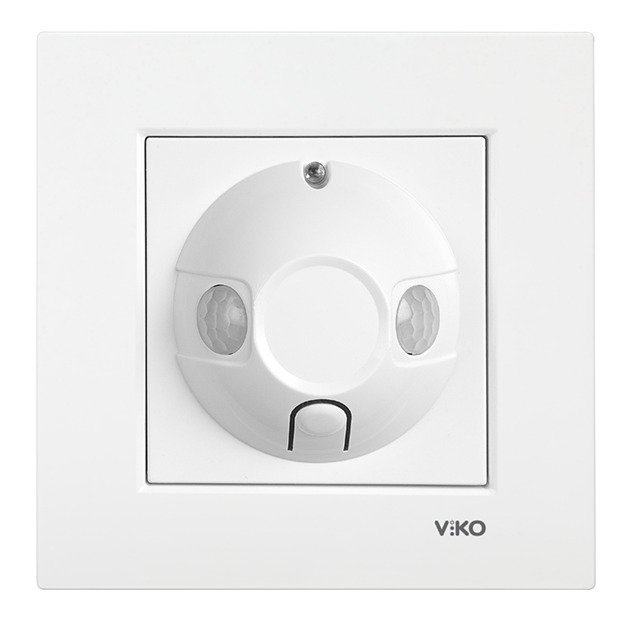VİKO Karre/Meridian 90961072 Hareket Dedektörü (Nötrlü - 180°) [Beyaz]