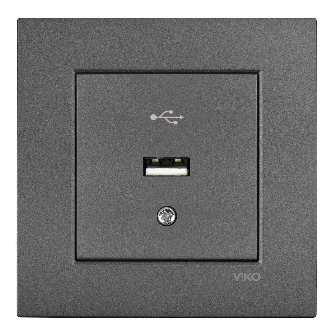 VİKO Novella/Trenda 92605415 USB Konnektör Kapağı [Füme]