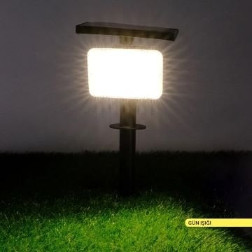 ACK AG60-01801 10 Watt/h Solar Aplik/Solar Kazıklı Bahçe Armatürü - Gün Işığı (3000K) - PC Gövde