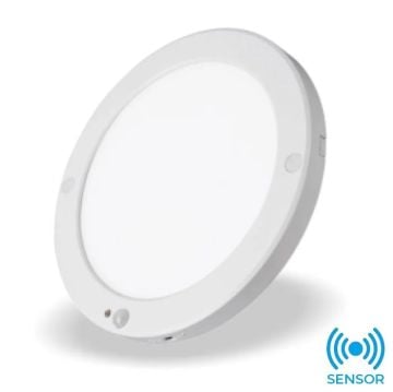 HELIOS HS 1036 18 Watt Radar Sensörlü Sıva Altı/Sıva Üstü Ayarlanabilir Yuvarlak LED Panel - 3 Işık Renkli [Beyaz (6500K) + Ilık Beyaz (4000K) + Gün Işığı (3000K)]