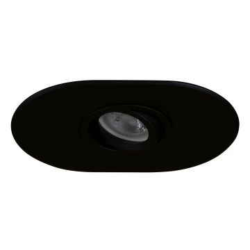 goldX ZE1000-01 Siyah Sıva Altı Oval Spot Kasası