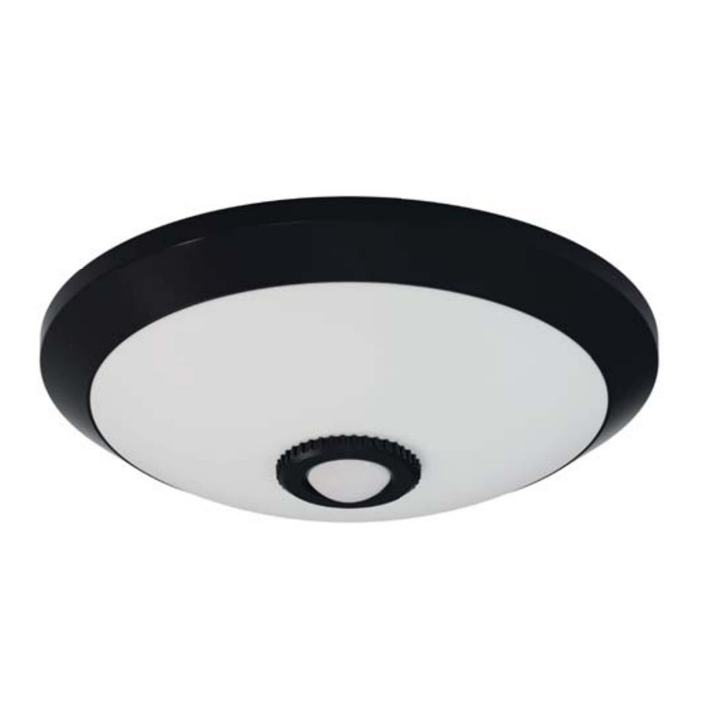 HOROZ 400-110-143-S 18 Watt Siyah Kasa Sensörlü LED Glop Armatür - Plastik Gövde - Beyaz Işık (6400K)