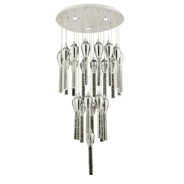 CL-520 75 Watt Yirmibeşli Krom LED Avize