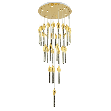CL-520 108 Watt Otuzlaltılı Gold LED Avize