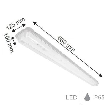 K2 GLOBAL KDL474 2x18 Watt IP65 Exproof LED Etanj Armatür (Elektronik Balast)