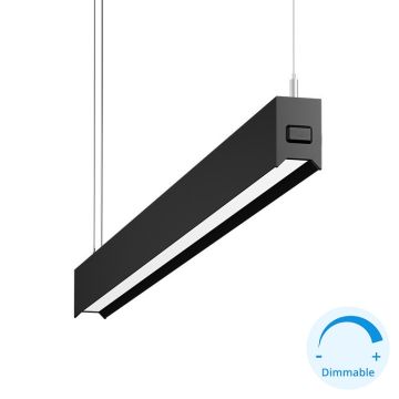 GOYA GY 8035-120 Siyah/Beyaz Kasa 52 Watt 120 cm DİMLİ Lineer Sarkıt Armatür