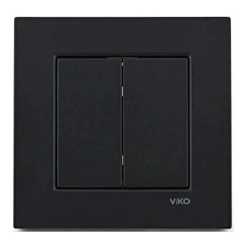 VİKO Novella/Trenda 92605502 Komütatör Düğmesi [Siyah]