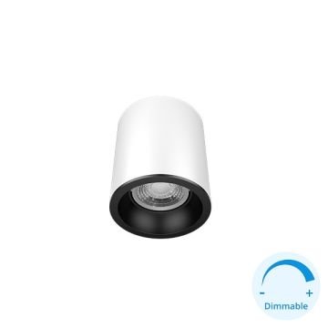 GOYA GY 1857-8 8 Watt Beyaz-Siyah Sıva Üstü DİMLİ Silindir Spot