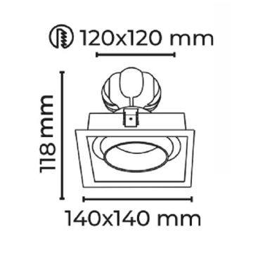 MOLLED MOL5024 20 Watt Beyaz/Siyah Kasa LED Mağaza Spotu (SAMSUNG/OSRAM LED & EAGLERISE/PHILIPS/LIFUD Driver)
