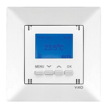 VİKO Karre/Meridian 90961075 Termostat (Zemin Altı - Sensörlü - UF) [Beyaz]