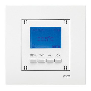 VİKO Karre/Meridian 90961075 Termostat (Zemin Altı - Sensörlü - UF) [Beyaz]