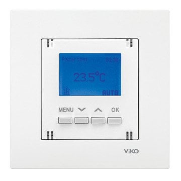 VİKO Karre/Meridian 90961076 Termostat (Zemin Altı - Sensörlü - UF-E) [Beyaz]
