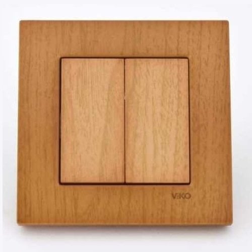 VİKO Novella/Trenda 92615202 Komütatör Düğmesi [Kayın]