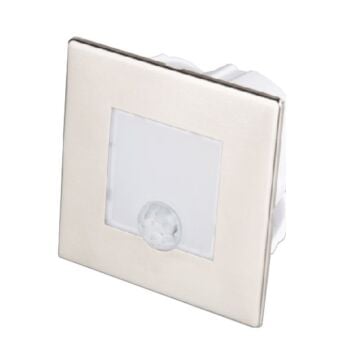 CATA CT-5183 1.5 Watt Hareket Sensörlü Sıva Altı Kare LED Merdiven Armatürü (Saten Kasa)