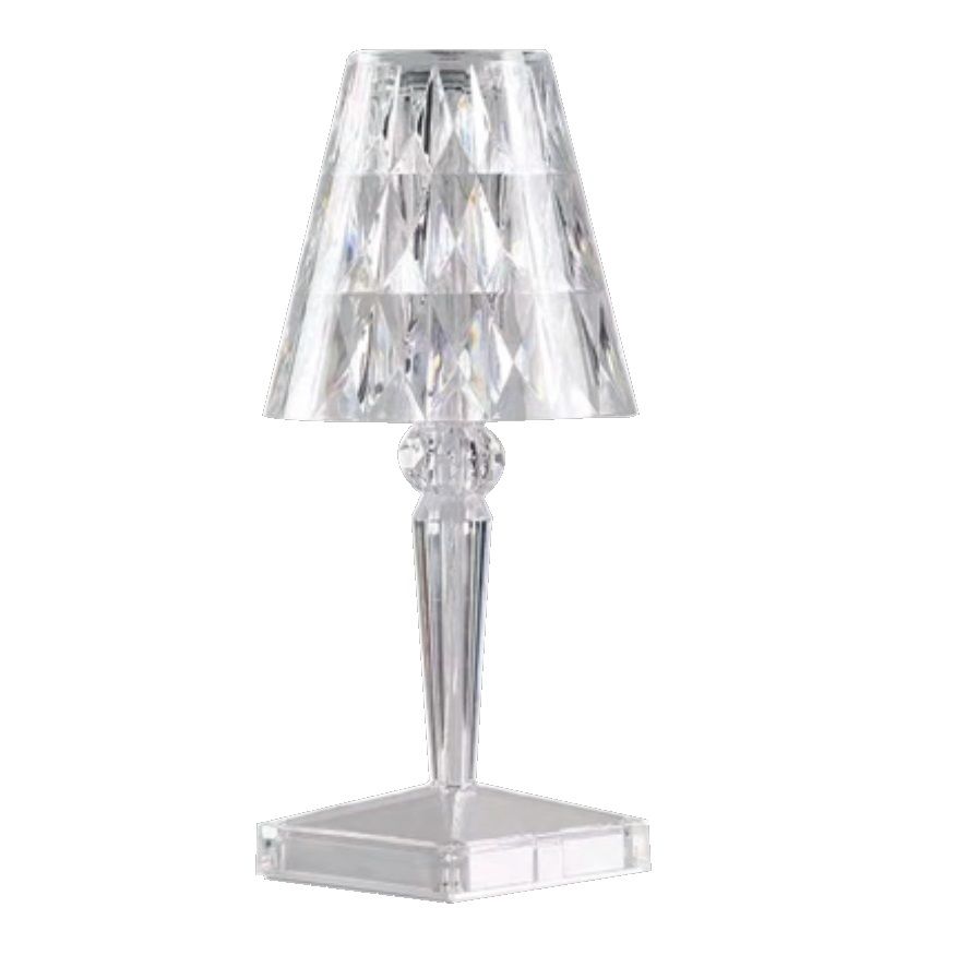 K2 GLOBAL KML104 Kristal - Şarjlı ve Dimli Dokunmatik LED Masa Lambası - 3 Işık Renkli (Beyaz + Ilık Beyaz + Gün Işığı)