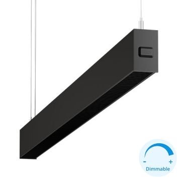 GOYA GY 8054-180 Siyah Kasa 51 Watt 180 cm Kamaşma Önleyicili DİMLİ Lineer Sarkıt Avize