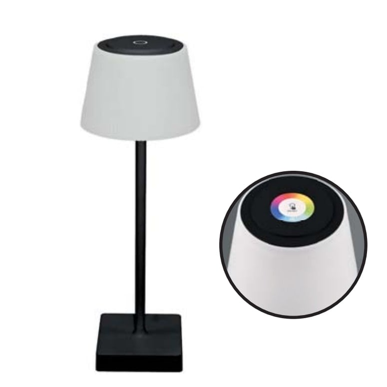 HOROZ 050-006-0001 GLAMOR 2 Watt Dimli ve Dokunmatik, Şarjlı LED Masa Lambası - RGB