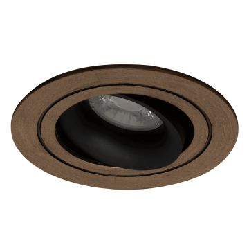 goldX ZE773-BRE Bronz Eskitme Sıva Altı Yuvarlak Spot Kasası