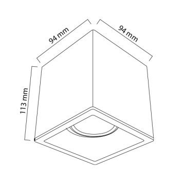 GOYA GY 1861-8 8 Watt Beyaz-Siyah Sıva Üstü LED Spot