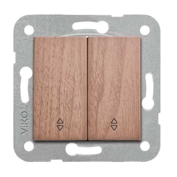 VİKO Novella/Trenda 92615117 Komütatör Vavien Düğmesi [Ceviz]