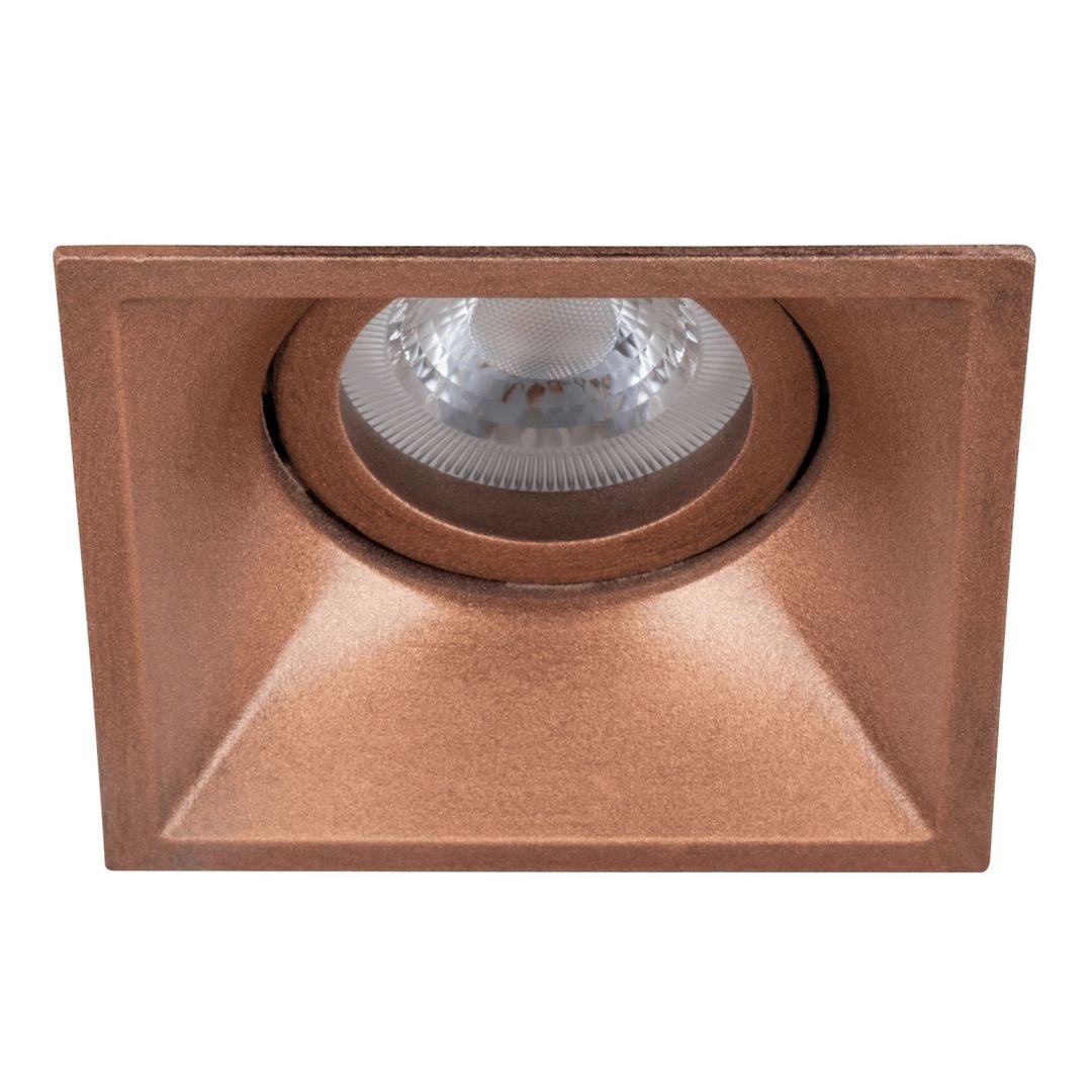 goldX ZE647-BE Bakır Eskitme Sıva Altı Kare Spot Kasası