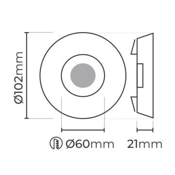 MOLLED MOL544 Dekoratif LED Kristal Spot