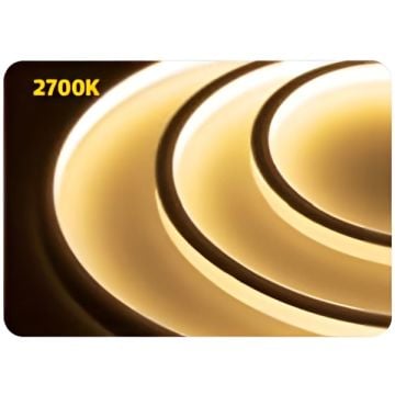 HOROZ 081-010-0033-2700K 12 Volt Sarı (2700K) Slim Neon Led - 8 Watt/Metre [5 Metre]