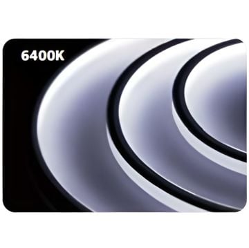 HOROZ 081-010-0033-6400K 12 Volt Beyaz(6400K) Slim Neon Led - 8 Watt/Metre [5 Metre]
