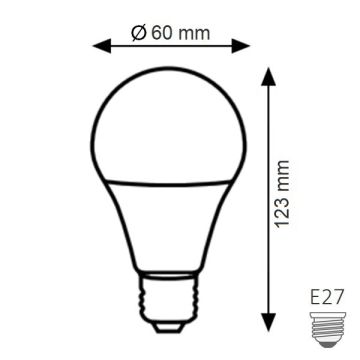 K2 GLOBAL KES185 12 Watt LED Ampul
