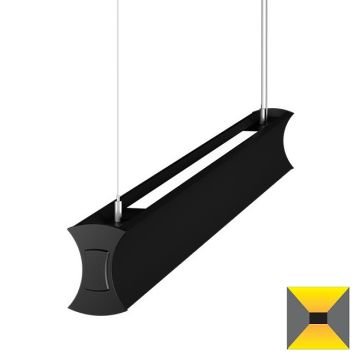 GOYA GY 8049-15 Siyah/Beyaz Kasa 65+42 Watt 150 cm Çift Yönlü Lineer Sarkıt Avize