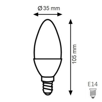K2 GLOBAL KES209 8 Watt LED Mum Ampul