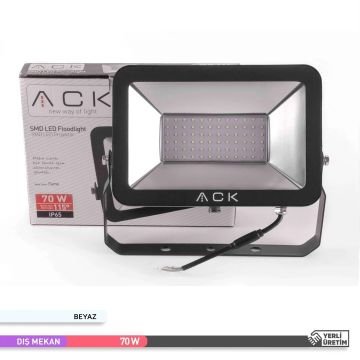 ACK AT61-07032 50 Watt LED Projektör - Beyaz Işık (6500K)