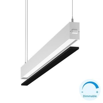 GOYA GY 8055-120 Beyaz Kasa 52 Watt 120 cm Kamaşma Önleyicili DİMLİ Lineer Sarkıt Avize