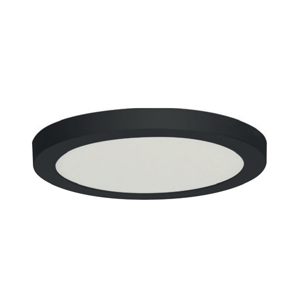 HOROZ 016-083-0024-S 24 Watt Siyah Sıva Üstü Yuvarlak Backlight LED Panel - Plastik Kasa