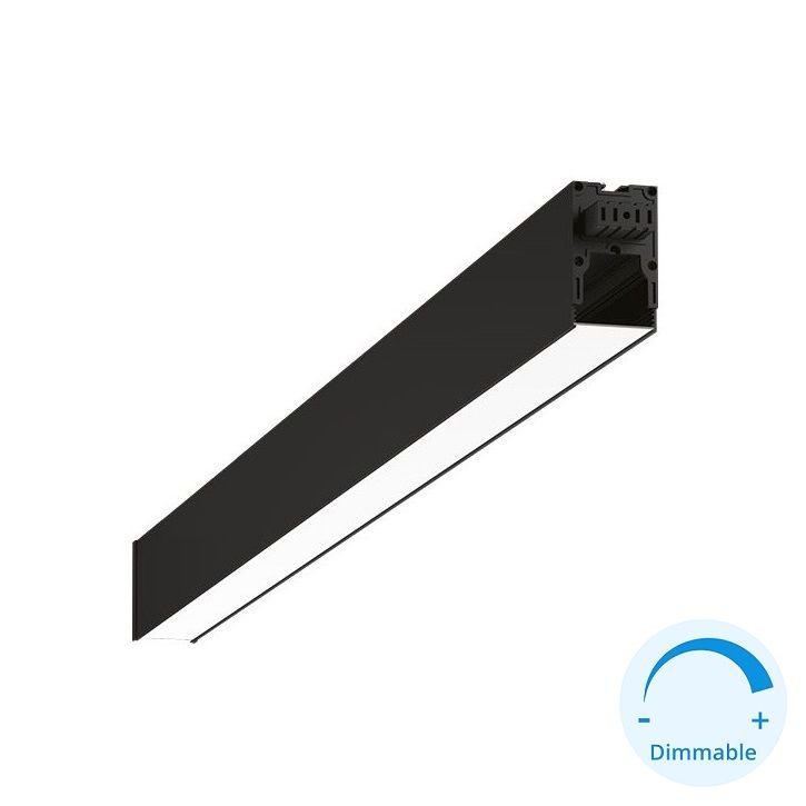 GOYA GY 8057-119 Siyah/Beyaz Kasa 34 Watt 119 cm Eklenebilir Sıva Üstü DİMLİ Lineer Armatür