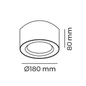 MOLLED MOL2064 24 Watt Sıva Üstü LED Downlight Armatür (SAMSUNG/OSRAM LED & EAGLERISE/LIFUD Driver)