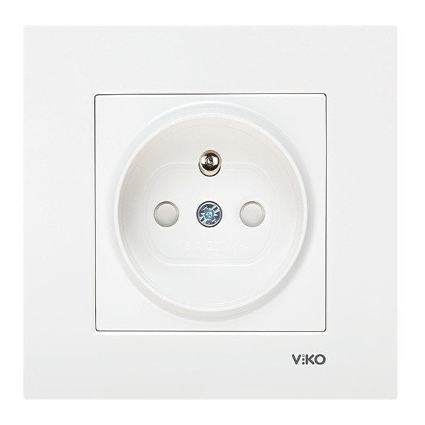 VİKO Karre/Meridian 90967045 Çocuk Korumalı Topraklı UPS Priz [Beyaz]